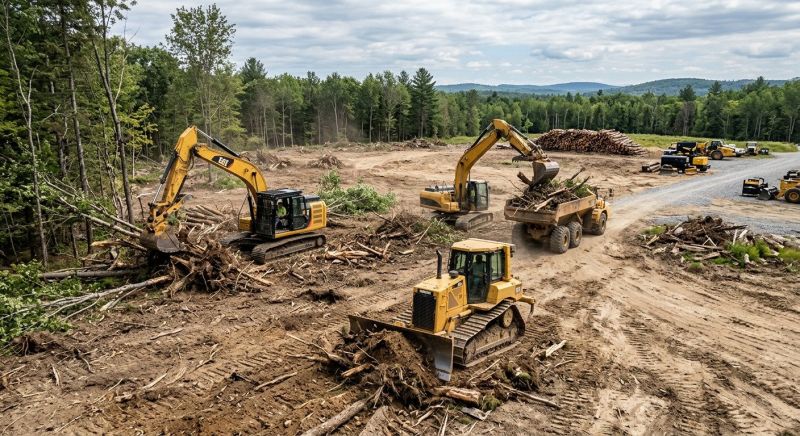 Parking Lot Land Clearing in Gwinnett County, GA